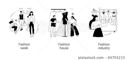Fashion collection abstract concept vector illustrations. Fashion collection abstract concept vector illustrations. 84703215