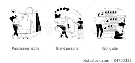 Marketing research abstract concept vector illustrations. Marketing research abstract concept vector illustrations. 84703321