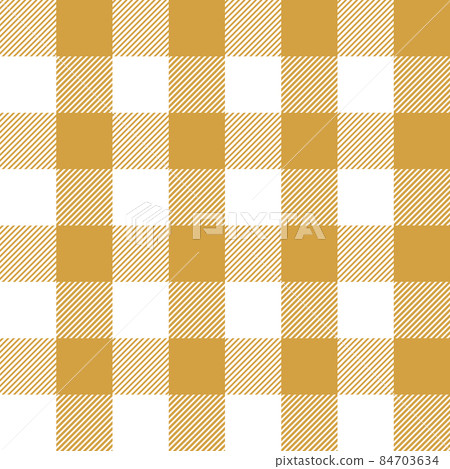 Brown and white Scotland textile seamless pattern. Fabric texture check tartan plaid. Abstract geometric background for cloth, card, fabric. Monochrome repeating design. Modern squared ornament 84703634