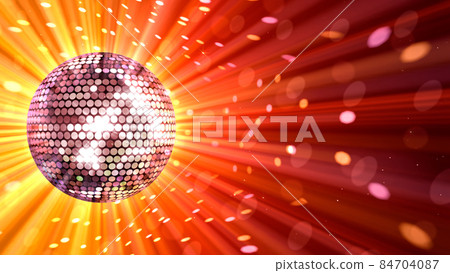 Mirror Ball Disco Club Dance Glitter 3D Illustration Background Back Mirror Ball Disco Club Dance Glitter 3D Illustration Background Back 84704087