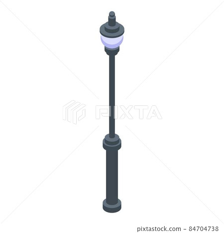Light pillar icon, isometric style 84704738