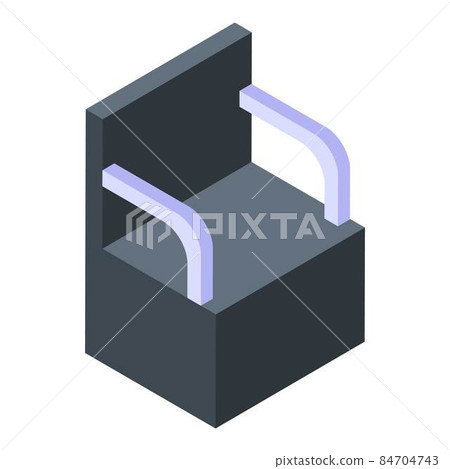 Garden armchair icon, isometric style Garden armchair icon, isometric style 84704743