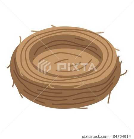 Owl nest icon, isometric style Owl nest icon, isometric style 84704914