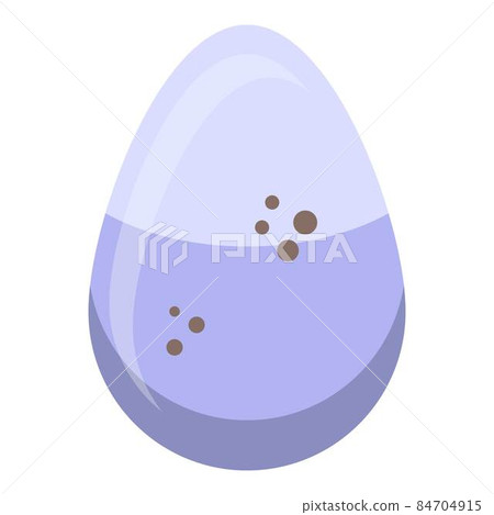 Owl egg icon, isometric style Owl egg icon, isometric style 84704915
