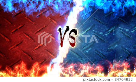 “VS”_藍色和紅色 “VS”_藍色和紅色 84704933