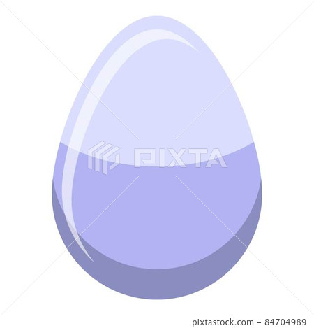 Ostrich egg icon, isometric style 84704989
