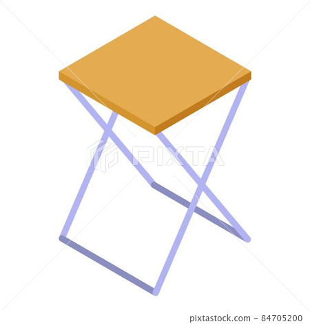 Fisherman chair icon, isometric style Fisherman chair icon, isometric style 84705200