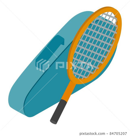 Tennis attributes icon, isometric style Tennis attributes icon, isometric style 84705207
