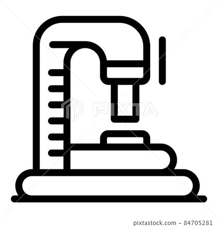 Microscope icon, outline style 84705281