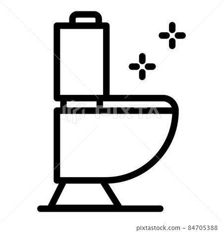 Toilet pan icon, outline style 84705388
