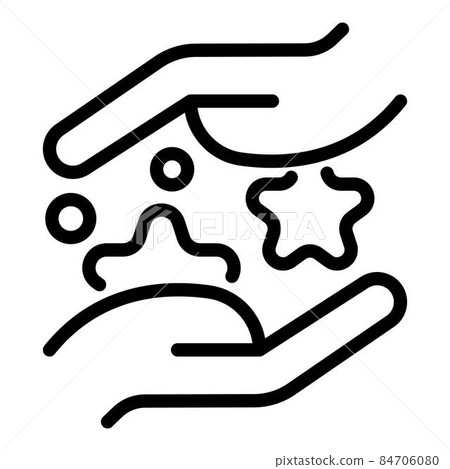 Keep manager working icon, outline style 84706080