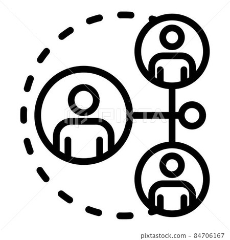 Agency scheme icon, outline style Agency scheme icon, outline style 84706167
