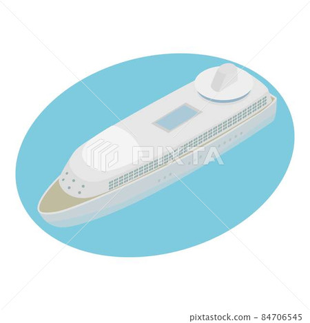 Cruise ship icon, isometric style Cruise ship icon, isometric style 84706545