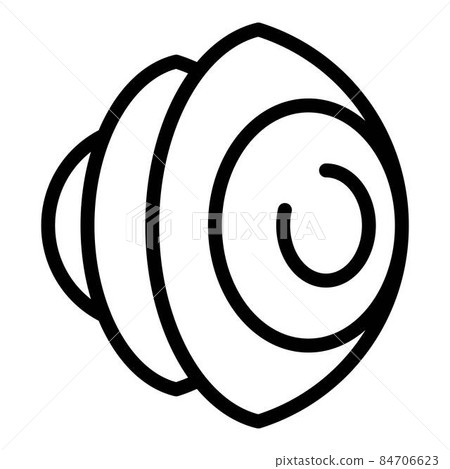 Pyramidic eye ball icon, outline style Pyramidic eye ball icon, outline style 84706623