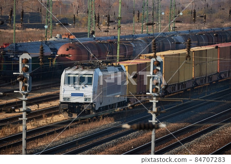 Freight train cargo hub Freight train cargo hub 84707283
