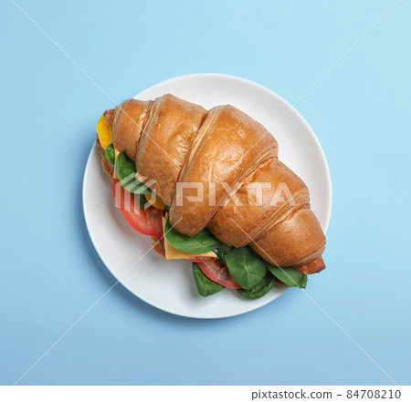 Flat lay composition with tablet and different office items on white background Flat lay composition with tablet and different office items on white background 84708210