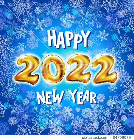 Happy New Year 2022. Background realistic... - Stock Illustration  [84709079] - PIXTA