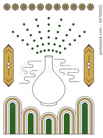 new year line illustration new year line illustration 84709802