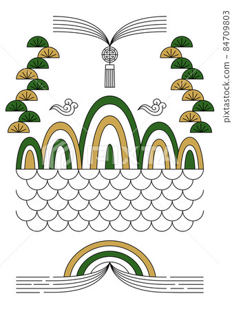 new year line illustration new year line illustration 84709803