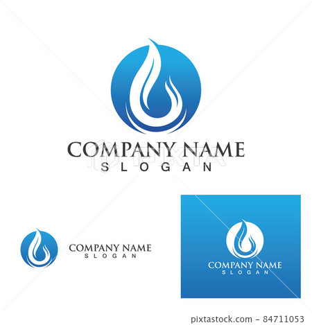 Blue fire gas vector illustration design - Stock Illustration [84711053 ...