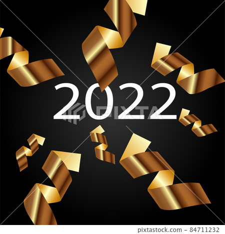 Happy new year 2022. White numbers on dark background. Holiday greeting card design. Happy new year 2022. White numbers on dark background. Holiday greeting card design. 84711232