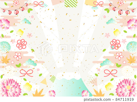 New Year's background with a lovely color scheme 84711919