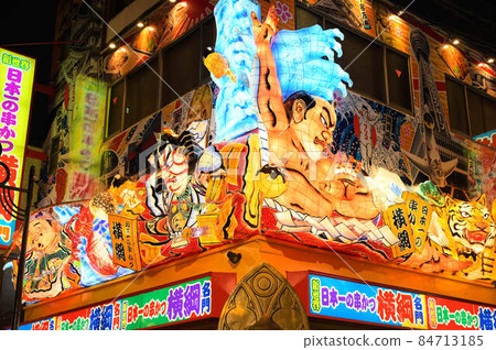 Osaka Shinsekai neon tourist destination Osaka Shinsekai neon tourist destination 84713185