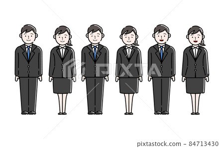 Job hunting student illustration icon set Job hunting student illustration icon set 84713430