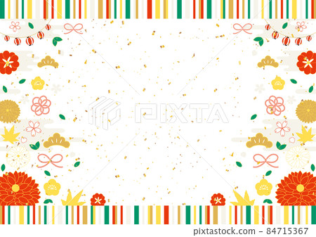 New Year background with bright color scheme 84715367