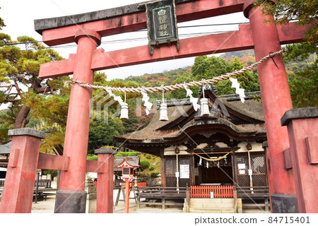 滋賀縣高島市白須神社牌坊和神社 滋賀縣高島市白須神社牌坊和神社 84715401