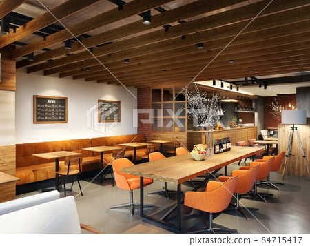 Stylish cafe 84715417