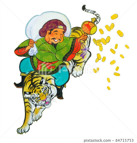 騎著老虎從天上播下大橢圓形的大黑大人 84715753