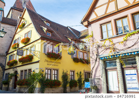 德國，羅騰堡，童話鎮，古老的街道，ドイツ、ローテンブルク、おとぎ話の町、古い通り、Germany 84716991