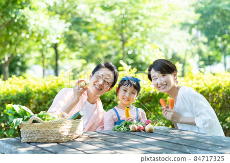 Family outdoor kitchen garden Family outdoor kitchen garden 84717325