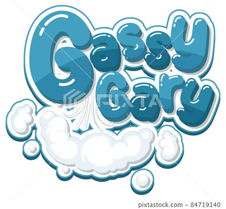 Gassy Gary logo text design 84719140