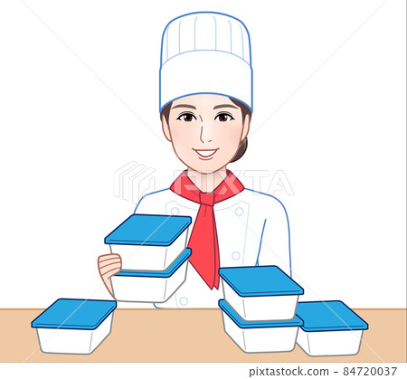 A woman dressed as a cook A woman dressed as a cook 84720037