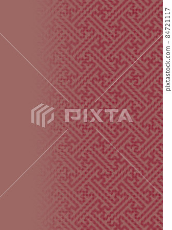 Halftone Saaya-shaped russet dark (background material) not distorted 84721117