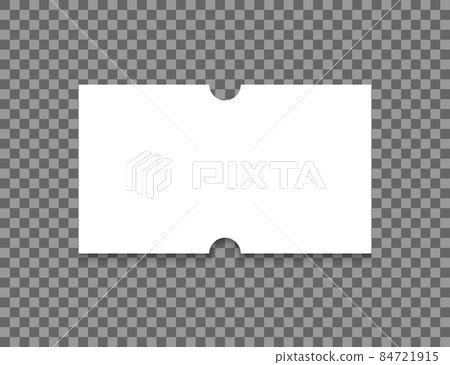 Self-adhesive paper price tag. Blank price label. White sticker to indicate the expiration date. Vector illustration isolated on transparent background Self-adhesive paper price tag. Blank price label. White sticker to indicate the expiration date. Vector illustration isolated on transparent background 84721915