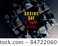 Boxing Day sale, black gift box for online shopping 84722060