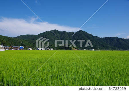 Monjusan seen from the countryside of Fukui City 84722939
