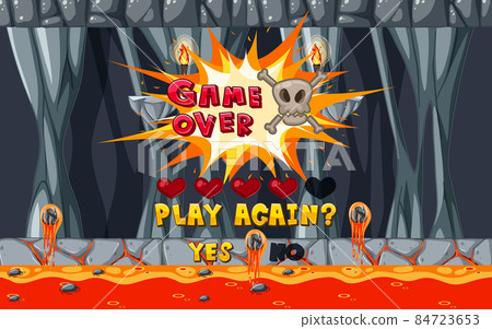 Lava Cave Platformer Game template Lava Cave Platformer Game template 84723653