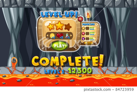 Lava Cave Platformer Game template Lava Cave Platformer Game template 84723959