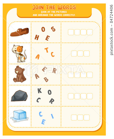Spelling word game worksheet template Spelling word game worksheet template 84724406