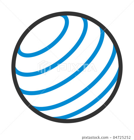 Icon Of Fitness Rubber Ball Icon Of Fitness Rubber Ball 84725252