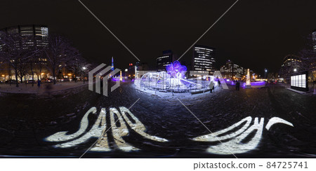札幌白燈飾（360°VR素材） 84725741