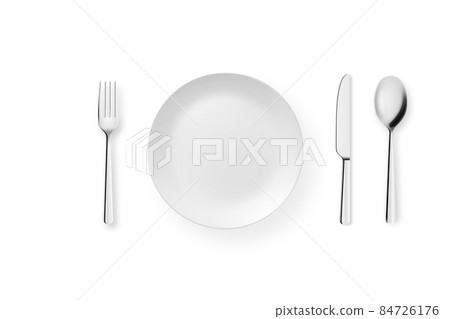 Plate knife fork spoon table manners Plate knife fork spoon table manners 84726176
