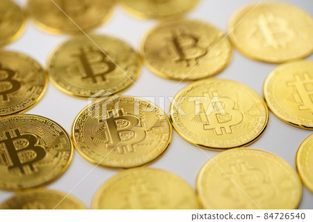 Lots of cryptocurrencies placed on a white background Cryptocurrency coins Lots of cryptocurrencies placed on a white background Cryptocurrency coins 84726540