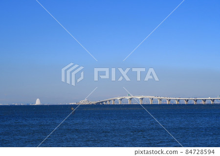 Landscape of Tokyo Bay Aqua Bridge Landscape of Tokyo Bay Aqua Bridge 84728594