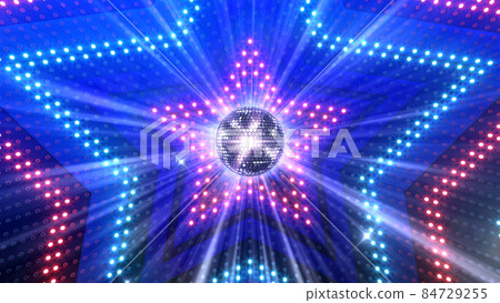 Mirror Ball Disco Club Dance Glitter 3D Illustration Background Back 84729255