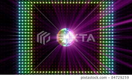 Mirror Ball Disco Club Dance Glitter 3D Illustration Background Back Mirror Ball Disco Club Dance Glitter 3D Illustration Background Back 84729259